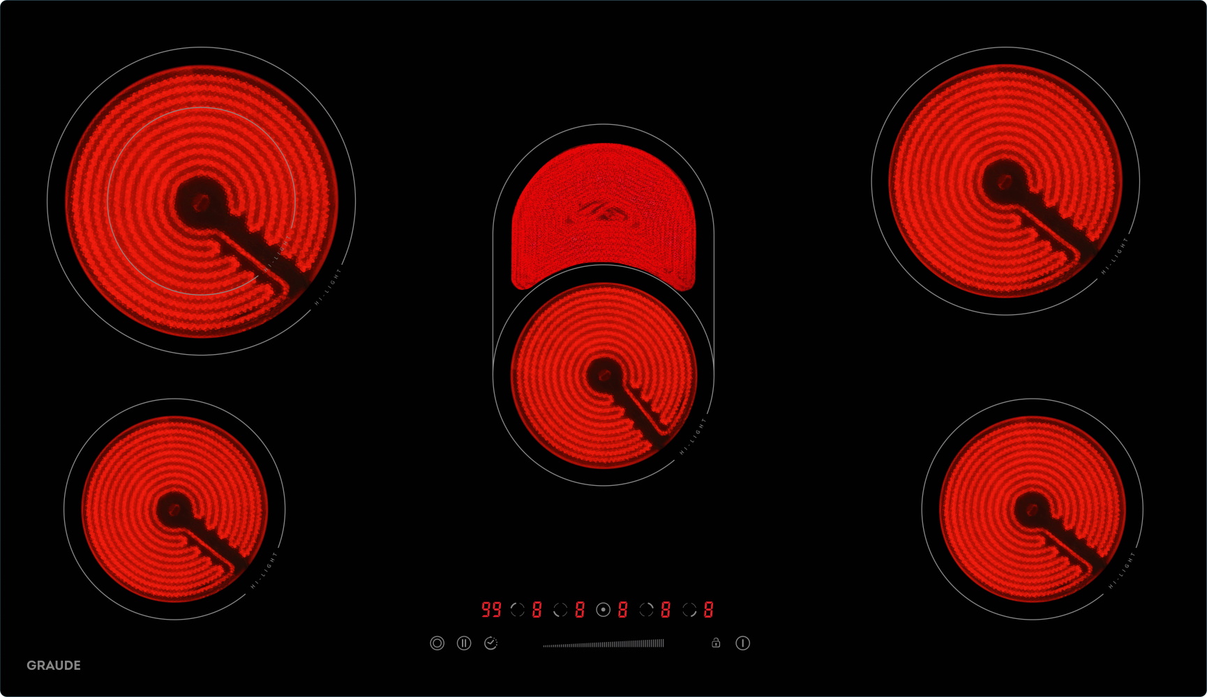 Стеклокерамическая варочная панель Premium EK 90.0 S Graude