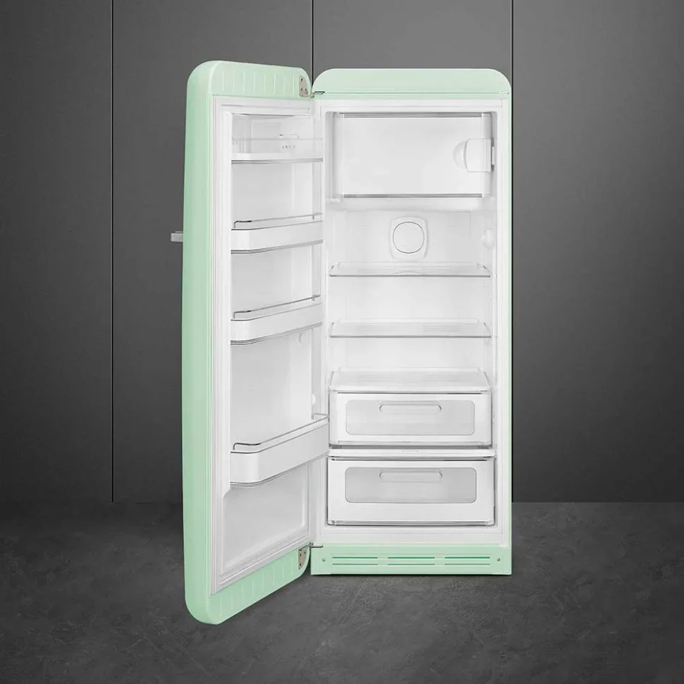 SMEG FAB28LPG6 Отдельностоящий однодверный холодильник,стиль 50-х годов, 60 см, пастельный зеленый, 