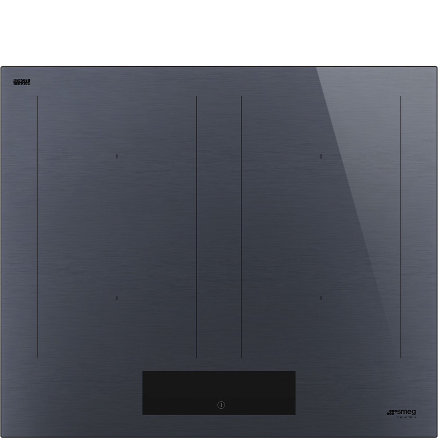 SMEG SIM1644DG Индукционная варочная панель, 60 см, прямой край, цвет Neptune grey