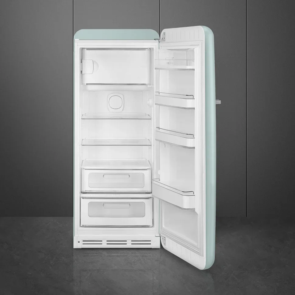SMEG FAB28RDSA6 Отдельностоящий однодверный холодильник, стиль 50-х годов, 60 см, цвет Зеленый шалфе