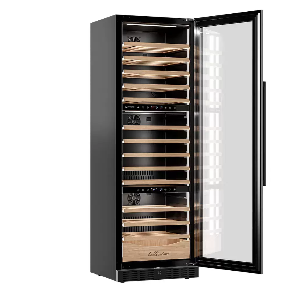Винный шкаф компрессорный встраиваемый Meyvel MV98-KBT3 (Slim)